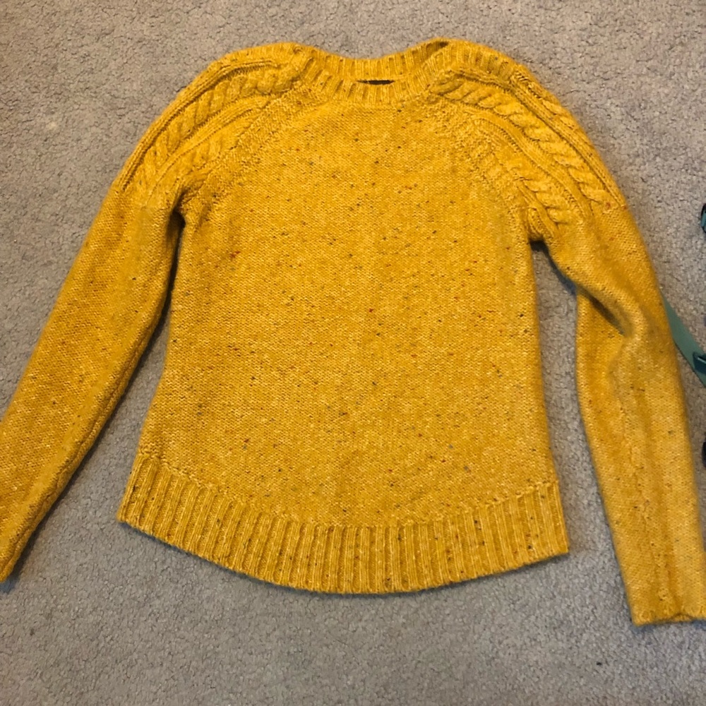 Yellow Prana sweater!